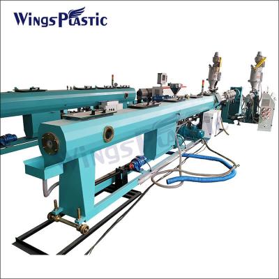 China Flexible Plastic PE PPR Electric Water Pipe Extruder Machine en venta