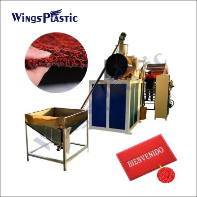 China Plastic PVC Single Color Coil Mat Making Machine Plastic Car Mat Production Equipment Te koop