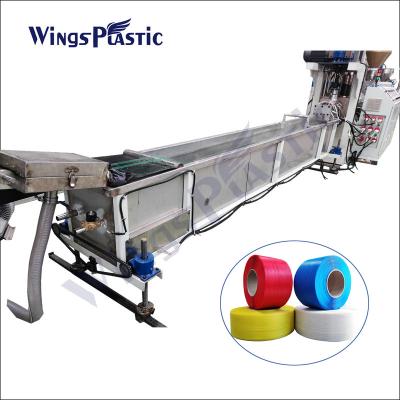 China Instalação de máquinas de extrusão de tiras de PET de parafuso único personalizada Capacidade 150-250 kg/h à venda