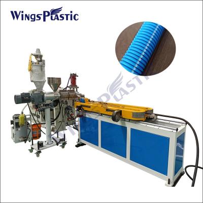 China Línea de producción de tuberías flexibles de pared única de plástico Máquina para hacer mangueras corrugadas de plástico en venta