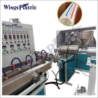 China Plastic Pvc Garden Fiber Reinforced Hose Tube Pipe Making Machine / Pvc Knitted Soft Garden Hose Pipe Extrusion Machine for sale