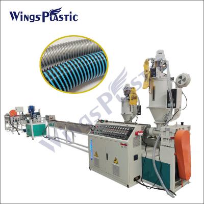 中国 Plastic Vacuum Cleaner Eva Spiral Soft Hose Pipe Extruder Extruding Making Machine Production Line 販売のため