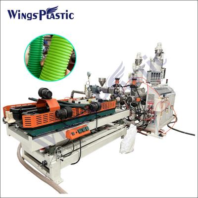 China Plastic Hdpe Pvc DWC Corrugated Pipe Manufacturing Processing Machine Extrusion Line en venta