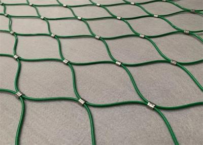China 304 316 Webnet Stainless Steel Rope Mesh Colored PVC Plastic Coated 1.2 Mm for sale