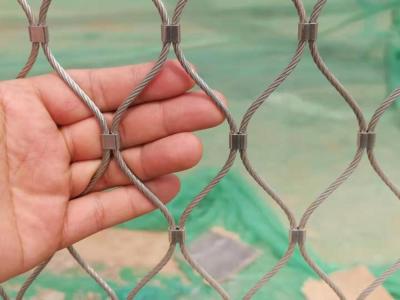 China 316 Wire Stainless Steel Rope Mesh Fencing Knotted 7X7 7X19 For Zoo for sale