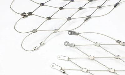 Китай Ferrule Corrosion Resistant Stainless Steel Cable Netting Durable продается