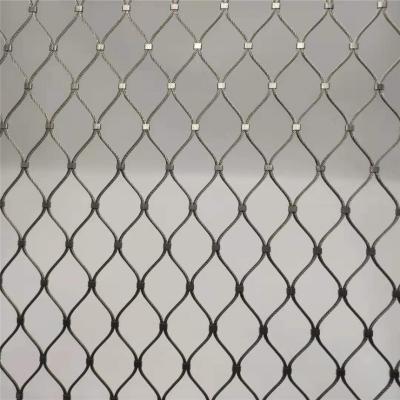 China Silver 1m-30m Stainless Steel Rope Mesh Hot Dip Galvanized for sale