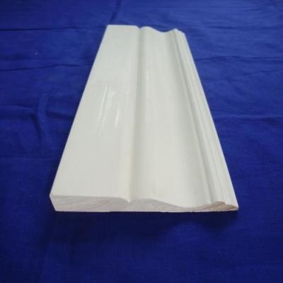 China Molde de madeira branco do rodapé do uso interno para construir Decration à venda