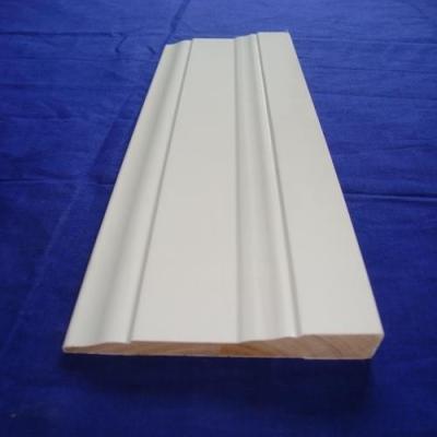 China Rodapié de madera blanco que moldea el material respetuoso del medio ambiente para la ventana en venta