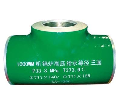 中国 Sch 40のバットによって溶接されるティー、Astm A 234の継ぎ目が無い鋼管のティー 販売のため