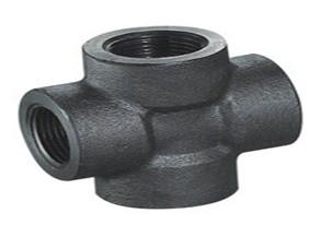 China Astm A815 Socket Weld Cross , Industrial Forged Pipe Fittings for sale