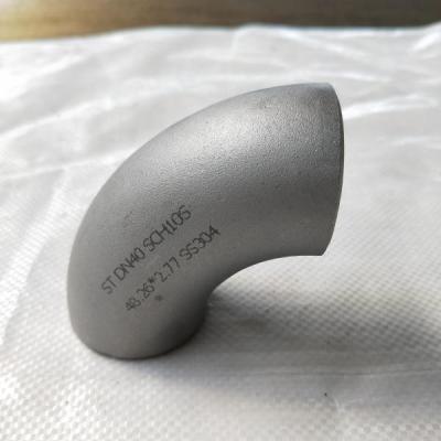 China Grau de aço inoxidável ASTM WP304 do cotovelo 90 dos encaixes de tubulação Sch80 à venda