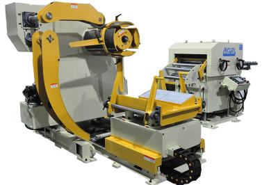 China Fully Automatic Coiling Handling Process Roll Feeder Straightener Decoiler Line for sale