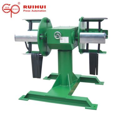 China Heavy Steel Horizontal Decoiler Equipment Double And Metal Decoiler Saving Material for sale