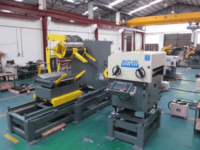China Automatic Sheet Metal Uncoiler Straightener And Feeder with Metal Sheet Shearing Machine for sale