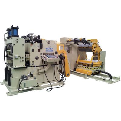 China Automatic Metal Sheet Decoiler Straightening Machine Pneumatic Punching Tool Feeder for sale