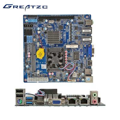 Chine Carte mère industrielle de PC de serveur de NAS de ZC-S1037ADL, LAN de mini carte mère d'ITX de RAID double à vendre