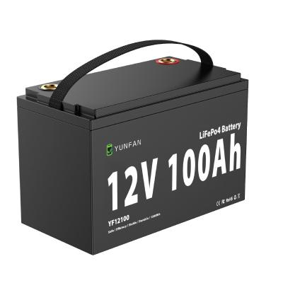 China Recargable 12V 100Ah Lifepo4 Batería Pack OEM Lifepo4 Batería solar en venta