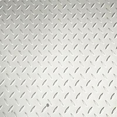 China 2MM Stainless Steel Sheet SS Chequered Plate 304 304L Cold Rolled 2B Finish for sale