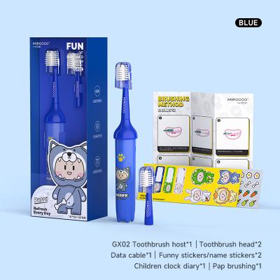 China Electric Toothbrush Cartoon Smart Children Toothbrushes For 3-15 Year Old Kids Rechargeable à venda
