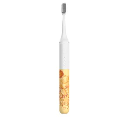 中国 Hot Sale Baby Care Waterproof Soft Sonic Electric Toothbrush For Children With Diy Stickers 販売のため