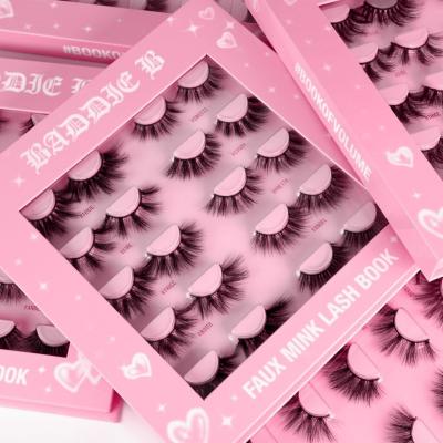 China High Quality Dramatic and Fluffy Soft 3d Long Length Lash 25mm strips custom logo Mink Eyelash Private Label Vendor for sale