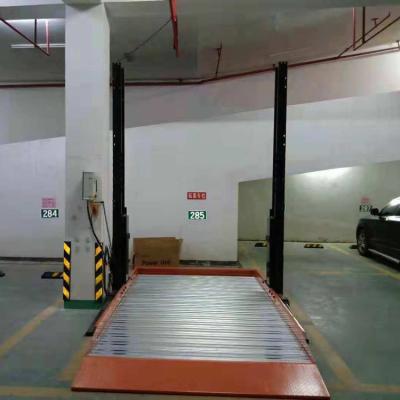 China Automatic Elevated Hydraulic Parking System Two Post Car Parking Lift for sale