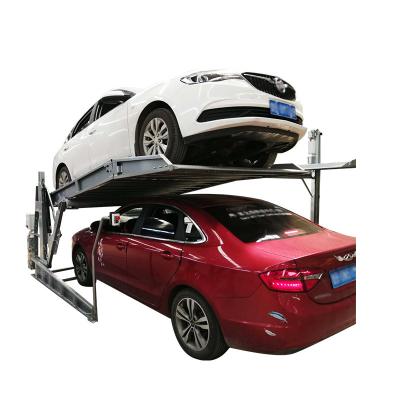China 2 Post Tilting Type Low Ceiling Basement Car Parking Lift For Home Garage en venta