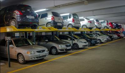 China 2.2Kw Automated Car Parking System 2 Level Post Car Parking Lift for sale