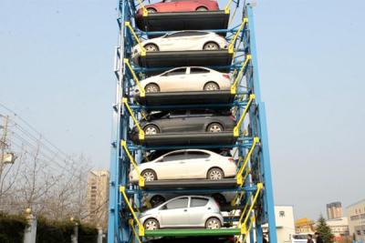 China 2 Ton Vertical Car Parking System , Automatic Parking Tower CE for sale