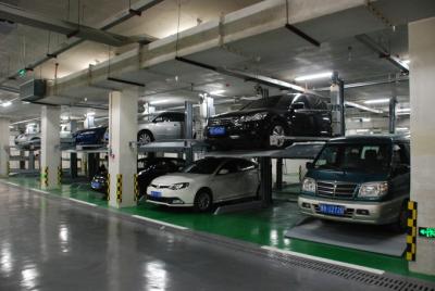 China Steel Double Deck Car Parking System 2 Level Two Post Parking Lift for sale
