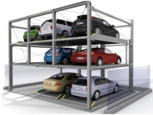 China Lifting Speed 4-6m/Min Car Storage Lift With Maximum Working Pressure 16 MPa for sale
