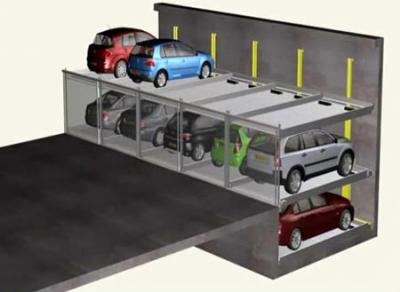 中国 鉄鋼自動駐車システム RFID アクセス制御と LED 駐車ガイドシステム 販売のため