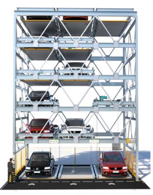 China PSH Sliding Puzzle Car Parking System 6 Levels Hydraulic For SUVs for sale