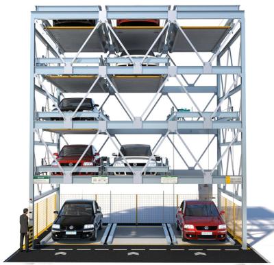 China PSH5 5 Levels Hydraulic Puzzle Car Parking System 25m/min Anti-Crashing for sale