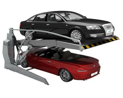 China 2200kg Mini Tilting Car Lift Hydraulic Drive Stacked Parking Systems for sale