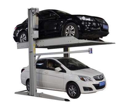China 2m/min Double Decker Parking System PJS Two Post Hydraulic Car Lift for sale