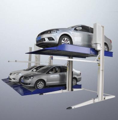 China PJS 2 Post Hydraulic Car Lift Steel Structure Mechanised Parking System for sale
