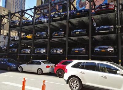 China Camadas hidráulicas de aço elevador do cargo do sistema 4 do estacionamento do carro quatro do auto à venda