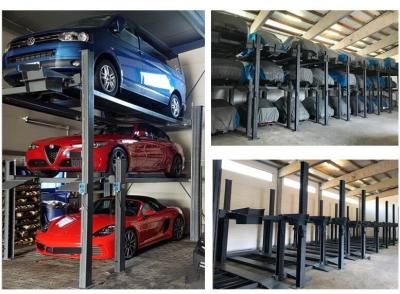 China Hydraulic Multilayer Parking System 4 Columns 4 Floors Elevator Car Lift for sale