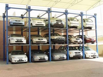 China 4 Columns Floors Stacker Parking Lift 2500kg Multi Level Parking System for sale