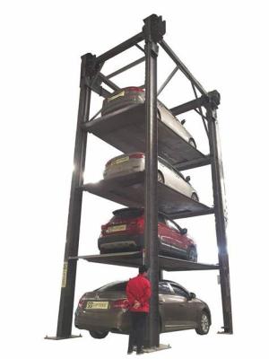 China 4 Floors Columns Stacker Car Parking System CE Hydraulic Car Parking Lift for sale