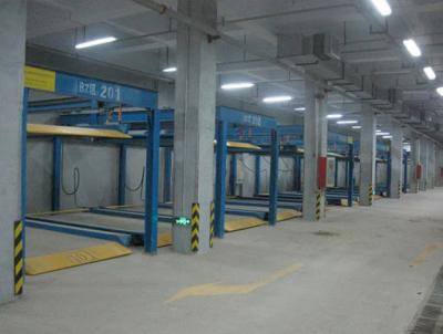 China Steel Rope Double Decker Parking System 2 Levels Garage Car Lift for sale
