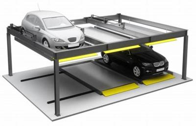 China 2 Layer Double Decker Parking System Stereoscopic Garage Car Stacker for sale