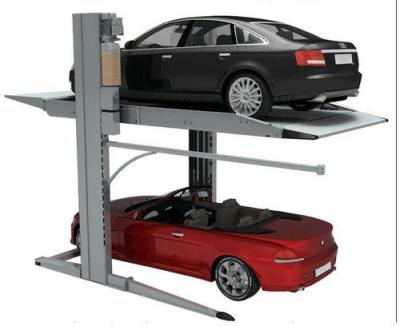 China Two Layers Residential Auto Lift PJS Two Post Hydraulic Car Lift for sale
