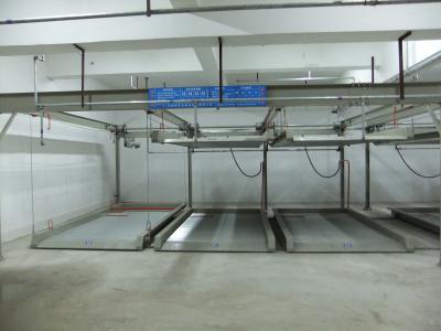 China Elevador nivelado do estacionamento dos sistemas OEM 2 subterrâneos do estacionamento do carro do enigma à venda