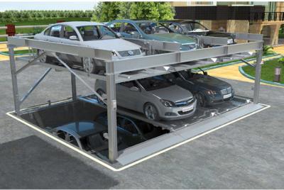 China 3 Storey Commercial Parking Lifts PSH Multi Level Car Parking System for sale