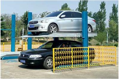 China 2 Columns Hydraulic Car Parking System PJS Two Post Hydraulic Parking Lift for sale