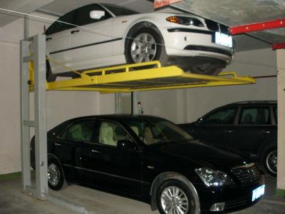 China Garage Two Level Two Post Hydraulic Parking System For 2000kg Small SUV for sale
