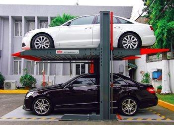 China Two Levels Smart Car Parking System 2000kg 2 Post Hydraulic Car Lift for sale
